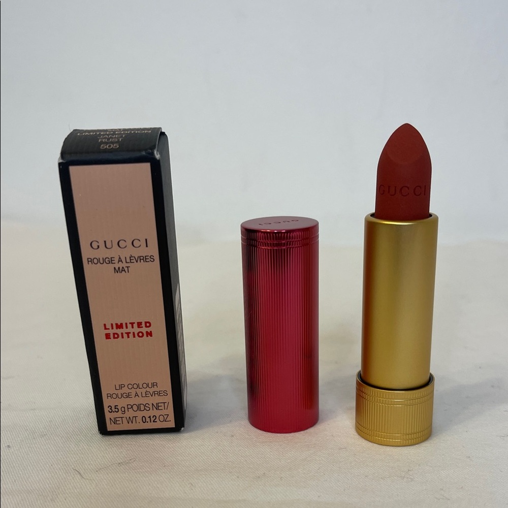 Gucci Rouge a Lèvres Mat Lipstick Limited Edition Janet Rust 505 NIP